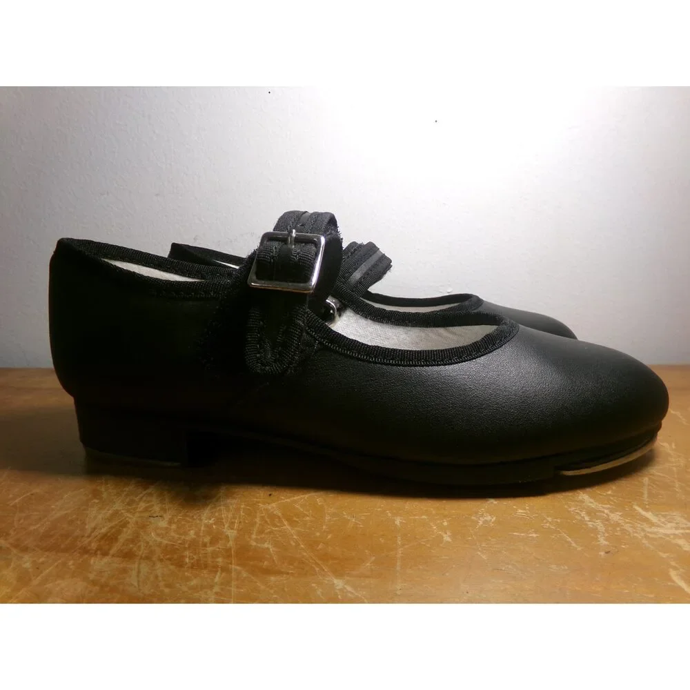 Dance Tap Shoes Capezio Kids 13M Mary Jane Leather Easy Strap Student